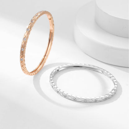 Coco diamond studded bracelet, high version, narrow version, wide version, CNC precision rose gold bracelet