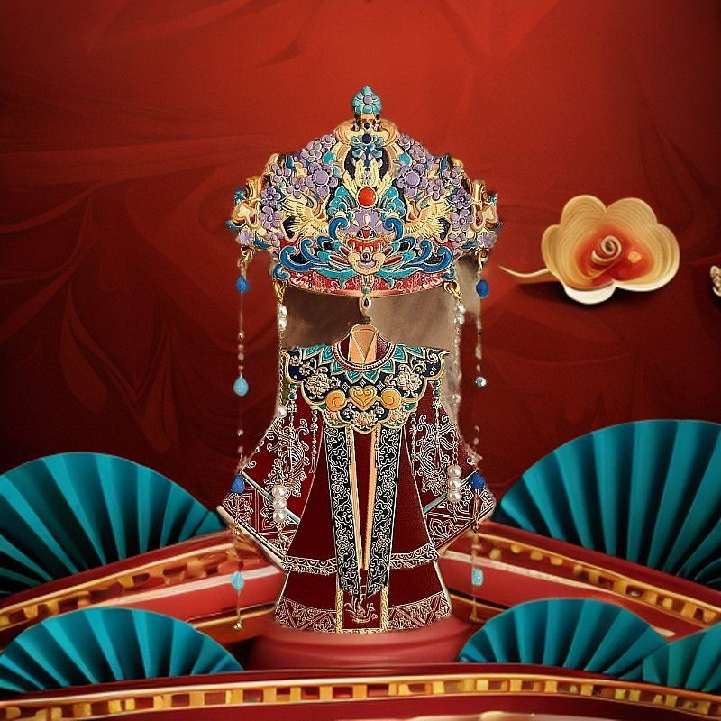 Authentic new Fengguan Xiayu metal refrigerator with cultural and creative ancient style art souvenirs for the New Year