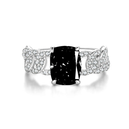 Moissanite ring fashion jewelry 925 sterling silver ring