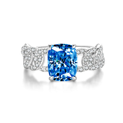 Moissanite ring fashion jewelry 925 sterling silver ring