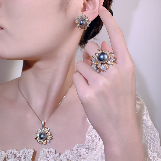 New Emerald Australian Pearl Earrings, Rings, Necklaces, Air Earrings, Fashion Accessories