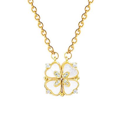 【 Titanium Steel 】 Women's new necklace with two collarbone chains