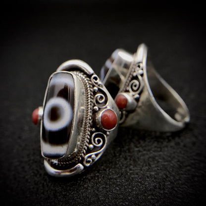 ring  Tibetan Nepalese handmade copper and silver plated jewelry collection   Wholesale is available starting from 30 pieces.