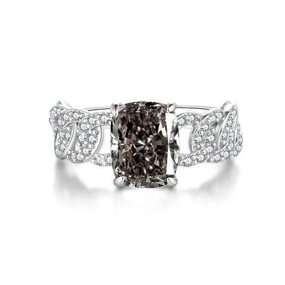 Moissanite ring fashion jewelry 925 sterling silver ring
