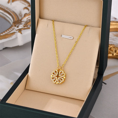 Creative titanium steel necklace, fashionable accessory, collarbone chain