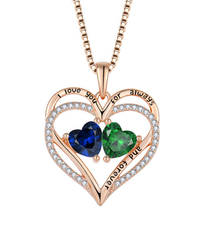 necklace  Hot mini -diamond love necklace female light luxury rose gold