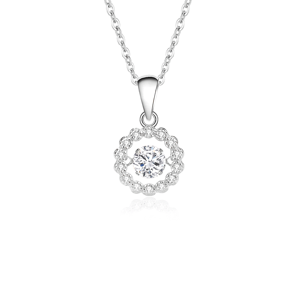 New S925 pure silver minimalist forest style sunflower necklace, niche pendant, agile collarbone chain