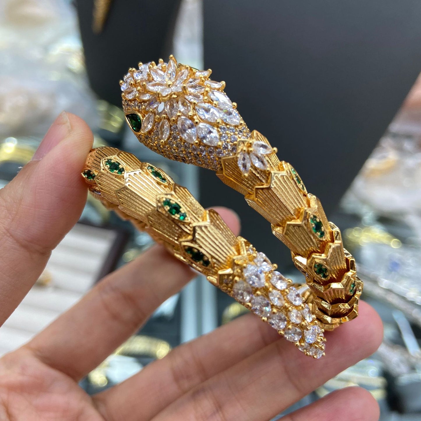 WRAN new five piece snake necklace bracelet earring set