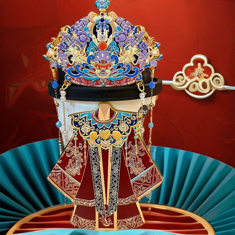 Authentic new Fengguan Xiayu metal refrigerator with cultural and creative ancient style art souvenirs for the New Year