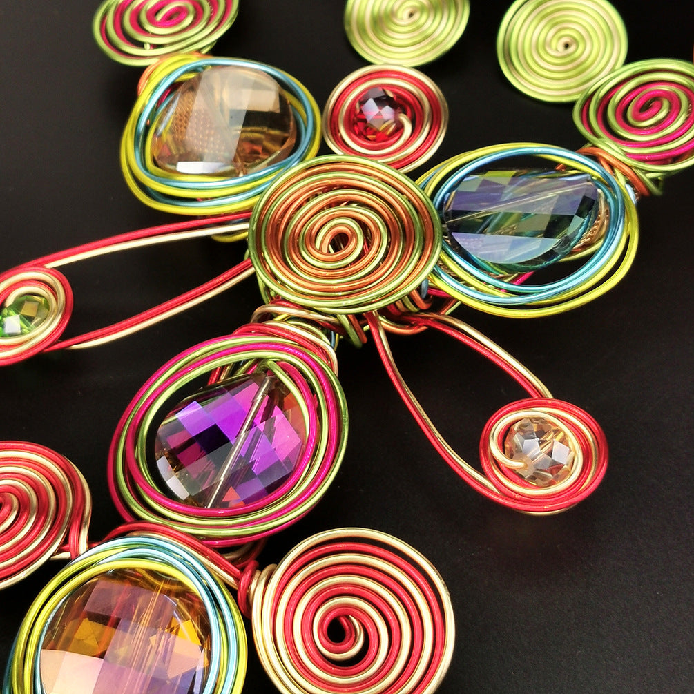 necklace  Chain tribal ethnic customs wearing jewelry festival exaggerated style