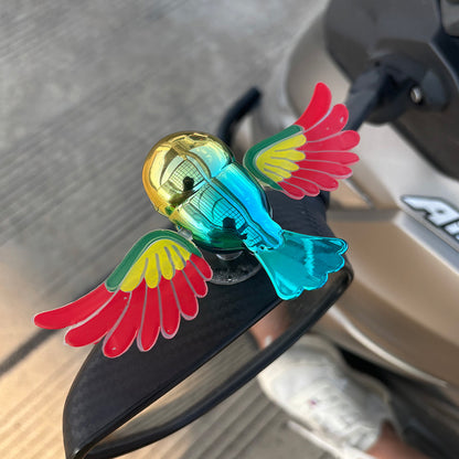 New Flying Bird Creative Moving Wings Accompany Flying Bird 3D Stereoscopic Wind Powered Flying Bird Car Rearview Mirror Car Decoration