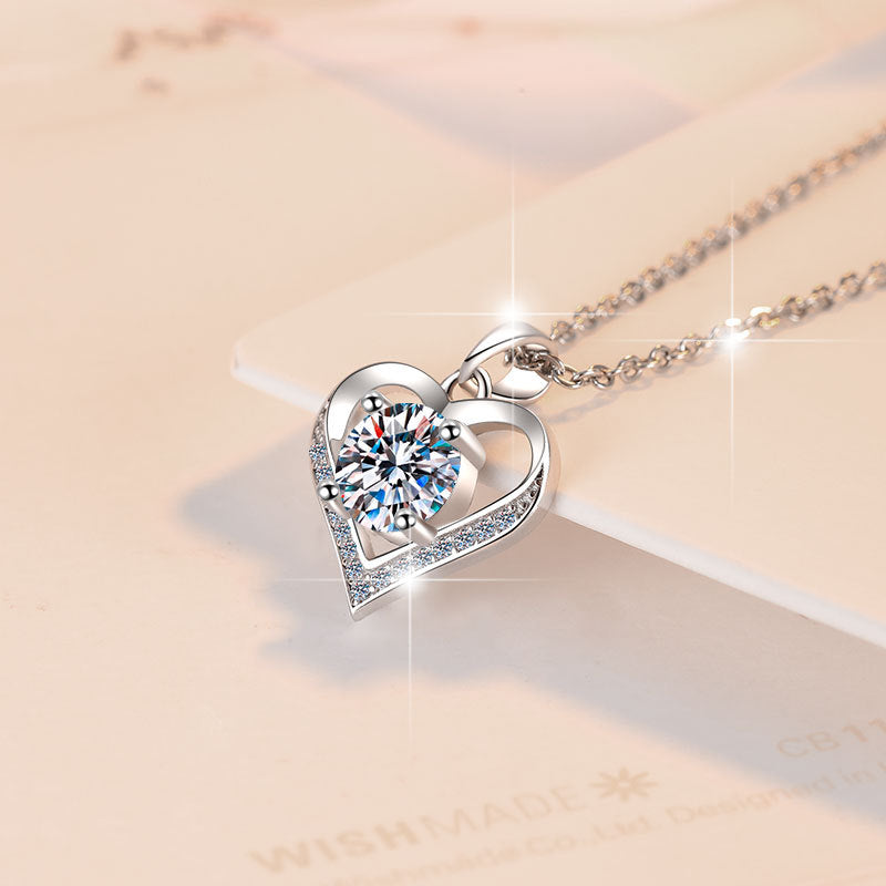 Serpentine necklace 925 silver plated 18K gold three circle full diamond scale ring activity elegant and fashionable