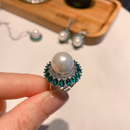 New Emerald Australian Pearl Earrings, Rings, Necklaces, Air Earrings, Fashion Accessories