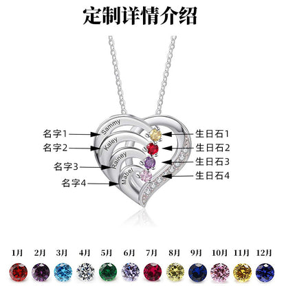 Heart necklace for women, dynamic heart-shaped collarbone chain, Mother's Day gift, Valentine's Day gift pendant