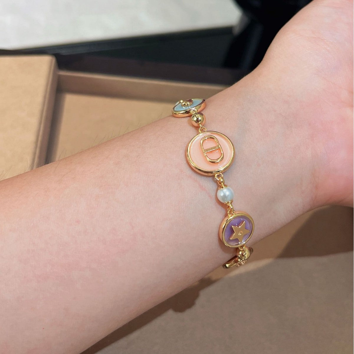 New Dijia Candy Macaron Pentagram Necklace