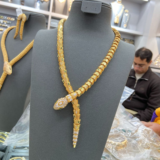 WRAN new five piece snake necklace bracelet earring set