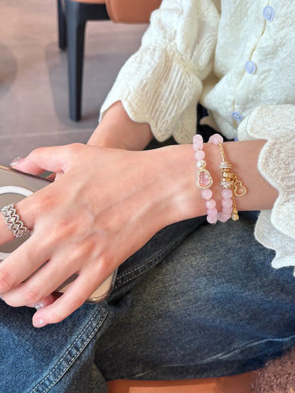 Gilded Years Natural Yellow Crystal Gourd Bracelet Hand Chain Accessories