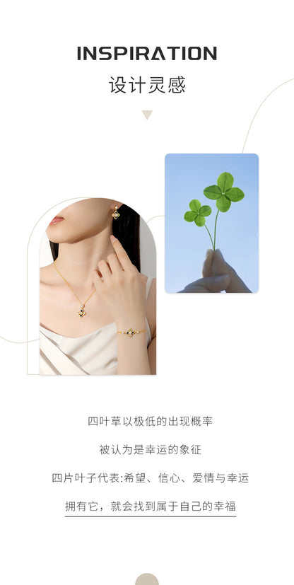 Natural freshwater pearl bracelet for women S925 pure silver lucky clover bracelet, niche high-end zircon bracelet