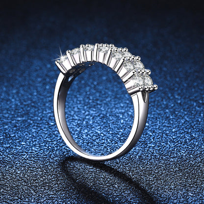 ring  925 silver ring Mosan diamond ring
