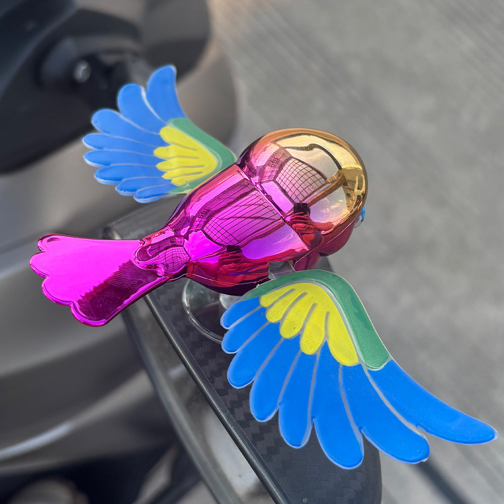 New Flying Bird Creative Moving Wings Accompany Flying Bird 3D Stereoscopic Wind Powered Flying Bird Car Rearview Mirror Car Decoration
