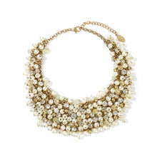 Turquoise Fashion Necklace Women Exaggerated Crystal Necklace Women's Clavicle Chain Beaded Jewelry