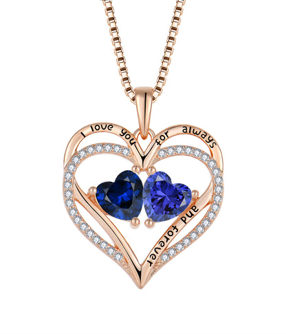 necklace  Hot mini -diamond love necklace female light luxury rose gold