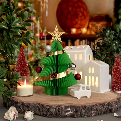 Christmas decorations, encrypted Christmas tree, PE with lights, desktop ornament