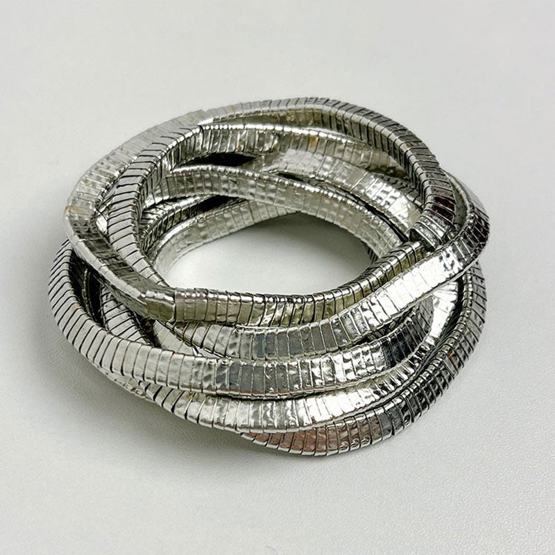 European and American style multi-layer gold and silver layered bracelet