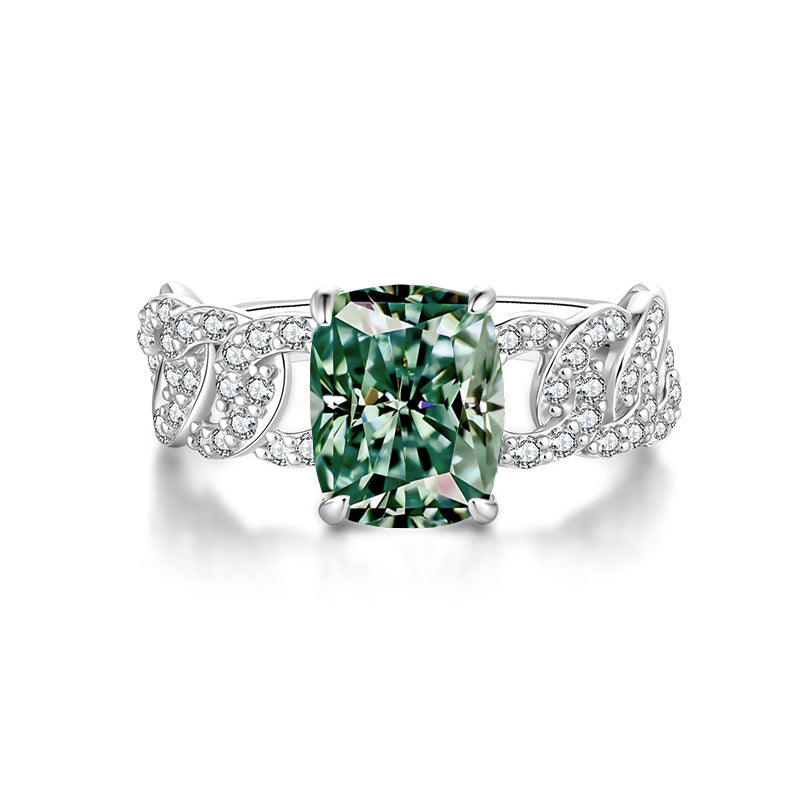 Moissanite ring fashion jewelry 925 sterling silver ring