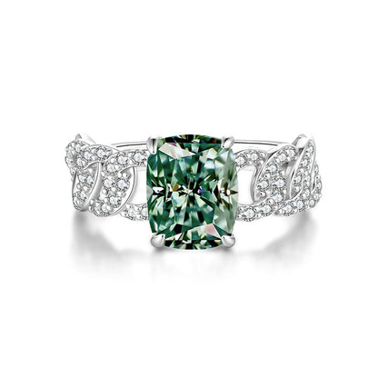 Moissanite ring fashion jewelry 925 sterling silver ring