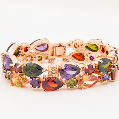 Fashion Color Zircon Bracelet Series Women's Fashion Jewelry Wholesale