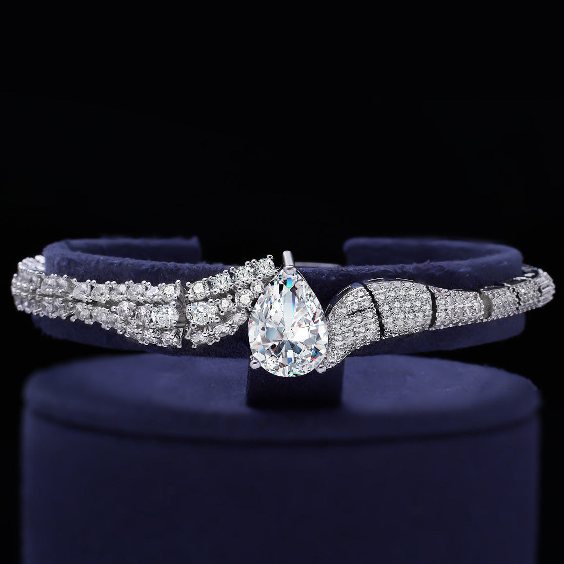 Hot selling jewelry four piece necklace+earrings+ring+bracelet 3A zircon jewelry set