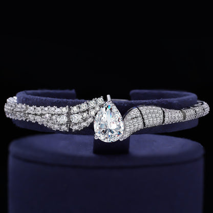 Hot selling jewelry four piece necklace+earrings+ring+bracelet 3A zircon jewelry set