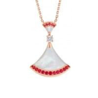 High end fan-shaped necklace, silver necklace, shell shape, 2025 new item, give your girlfriend a Valentine's Day gift