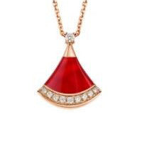 High end fan-shaped necklace, silver necklace, shell shape, 2025 new item, give your girlfriend a Valentine's Day gift