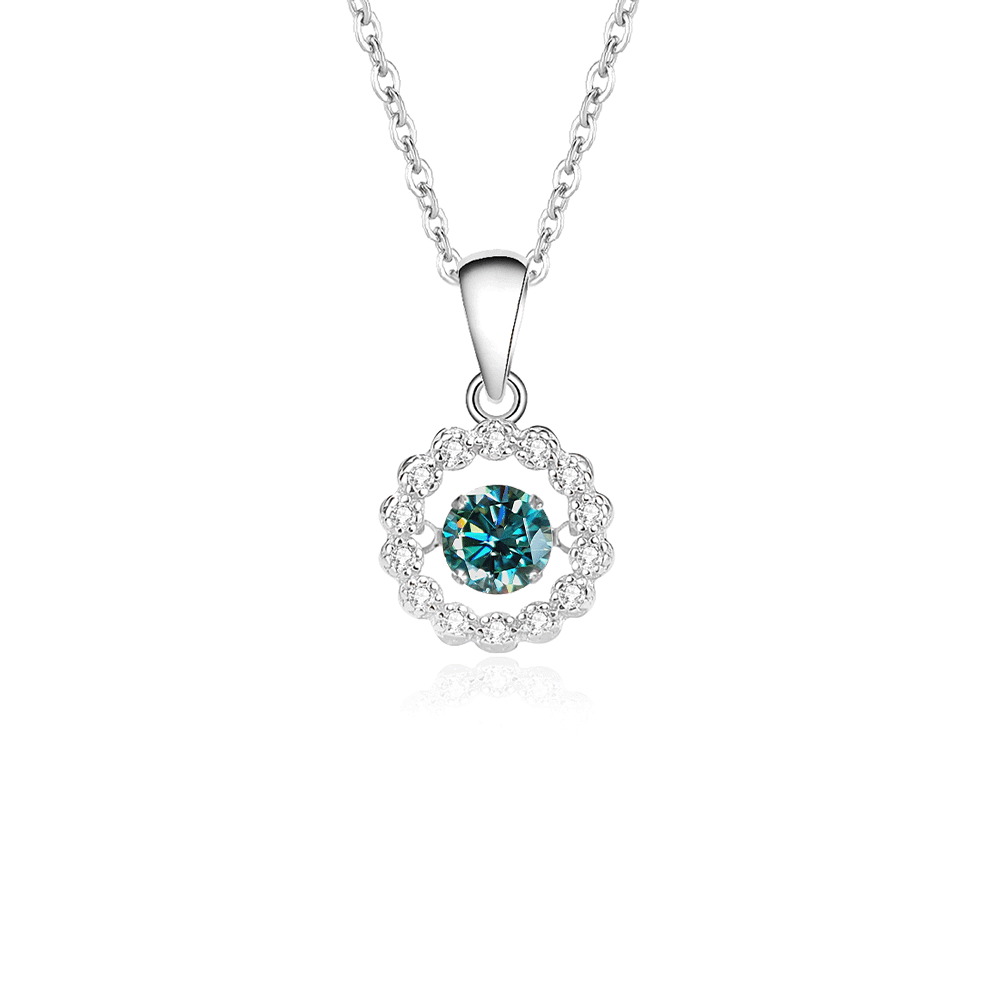 New S925 pure silver minimalist forest style sunflower necklace, niche pendant, agile collarbone chain