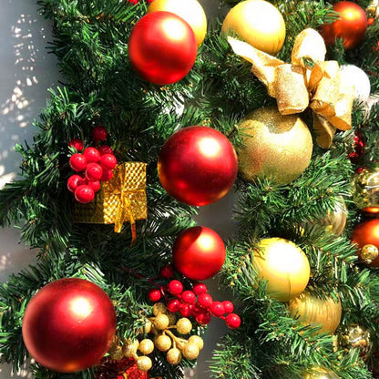 Christmas Vine 2.7-meter encrypted luminous flower wreath Vine Door Vine Column Christmas Tree Ceiling Outdoor Green Decoration