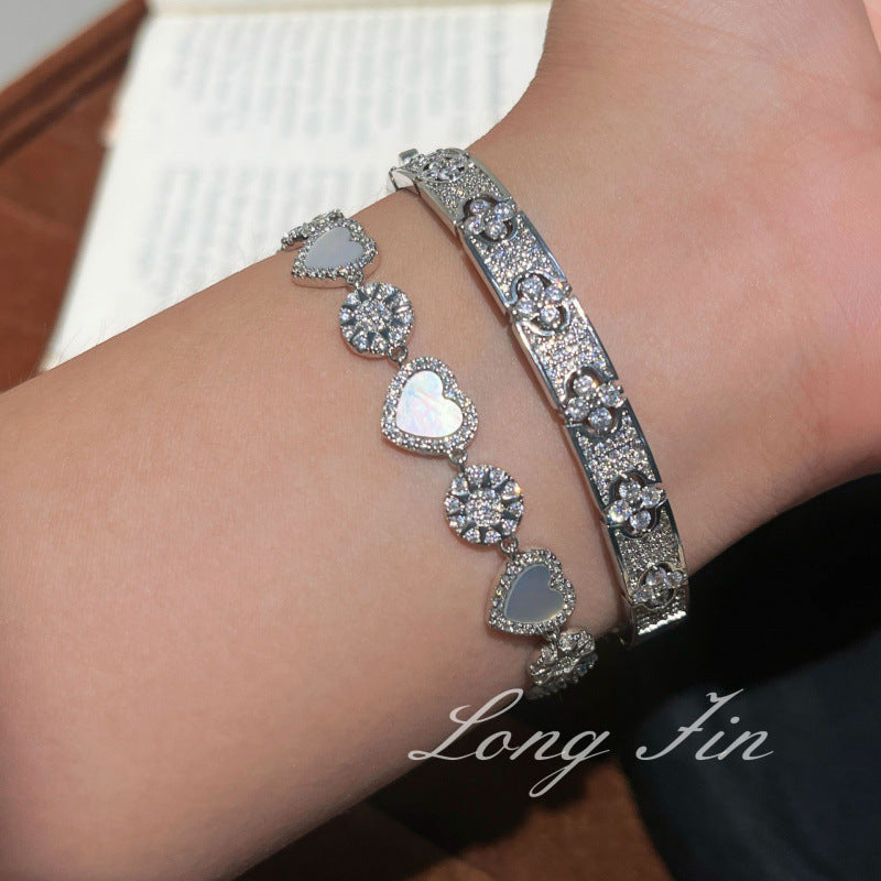 French Retro Shell Love Bracelet Fashion Handmade