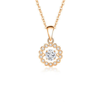 New S925 pure silver minimalist forest style sunflower necklace, niche pendant, agile collarbone chain