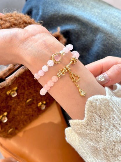 Gilded Years Natural Yellow Crystal Gourd Bracelet Hand Chain Accessories