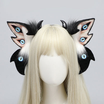 Halloween Devil Cthulhu Beast Ear Headwear Spread Dress Simulation Plush Ear Hairband Hair Ornament