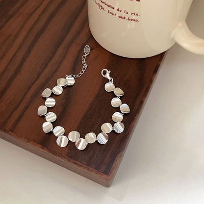 Yinruitai s925 pure silver bracelet, Korean version, minimalist style