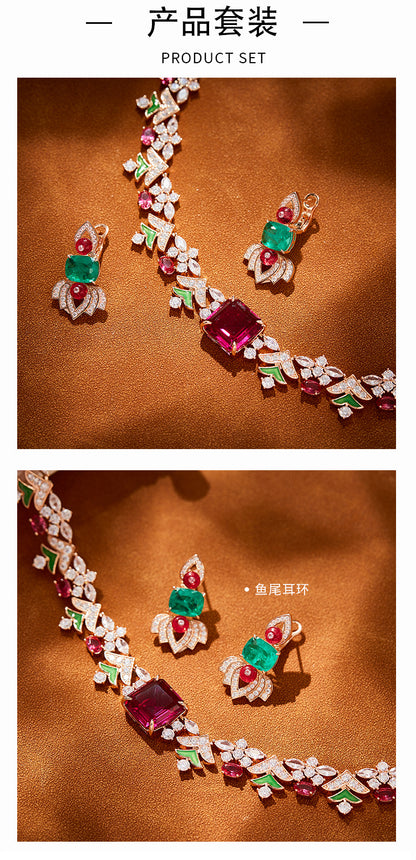 New Forest Garden Chocker Collar with Gold Plated, Fashionable Texture, and a Elegant Evening Dress Chain