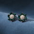 earrings  Autumn and winter niche flower jewelry set with diamond crystal for women necklace and earrings