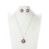earrings  Autumn and winter niche flower jewelry set with diamond crystal for women necklace and earrings