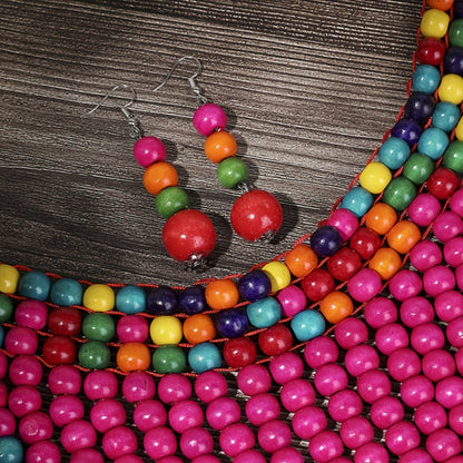 Earrings + 1 Necklace Traditional Bridal Jewelry Set Vintage