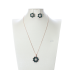 earrings  Autumn and winter niche flower jewelry set with diamond crystal for women necklace and earrings