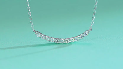 S925 silver new necklace moissanite necklace hot selling spot collarbone chain