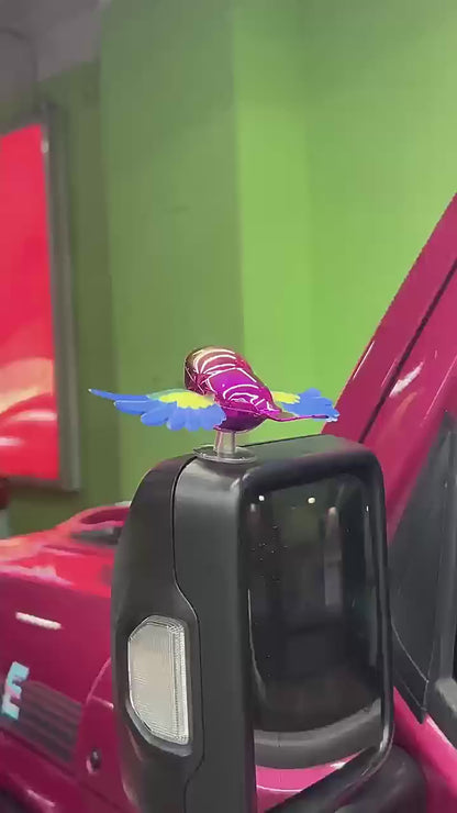 New Flying Bird Creative Moving Wings Accompany Flying Bird 3D Stereoscopic Wind Powered Flying Bird Car Rearview Mirror Car Decoration