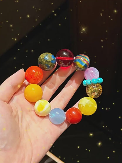 Duo Bao Crystal Bracelet Attracts Wealth, Peach Blossom, High end Sensation Handmade Decoration